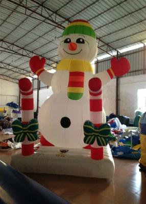 China Muñeco de nieve inflable modificado para requisitos particulares de las decoraciones de la Navidad del día de fiesta 3,5 x 2,5 los x 4m en venta