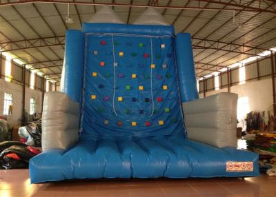 China Kindergarten School Inflatable Rock Climbing Wall Double Stitching 5 X 5 X 6m for sale
