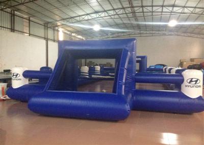 China Outdoor Funny Inflatable Football Games Digital Printing dark blue customized inflatable football area for sale