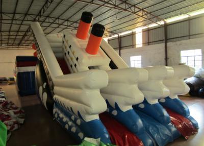 China Commercial Inflatable Titanic Dry beauty slide hot inflatable dry ship slide for sale