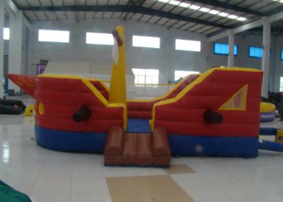China Commercial Water Park Inflatable Pirate Ship Waterproof High Durability inflatable pirate boat jump house for sale