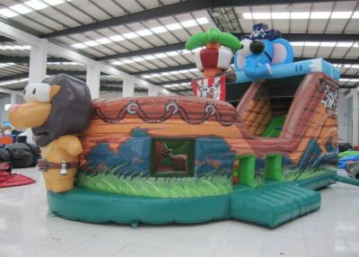China Elephant Inflatable Pirate Ship Bouncer Animals Pirate Boat Silk Printing hot sale inflatable animals pirate boat for sale