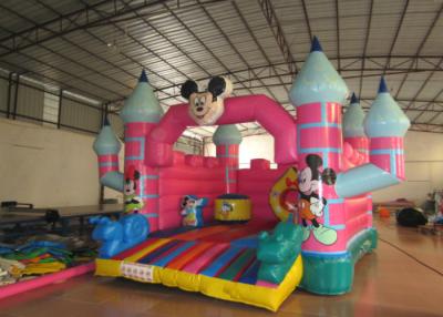 China Mickey Mouse embroma la casa inflable 4,5 x 5 los x 3.5m de la despedida para los niños de 3 - 15 años en venta