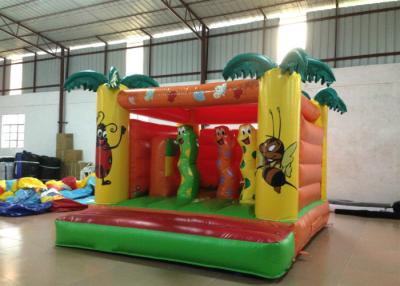 China PVC Tarpaulin Customized Insect Coconut Tree Theme Castle Kids Inflatable Bounce Jumping house for sale