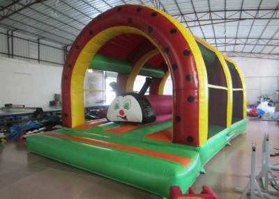 China Kids Inflatable Bounce House Caterpillar Theme Three Arch Indoor outdoor Bounce House 6x4m for sale