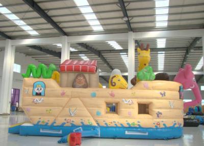 China Gemeenschappelijke Olifant Dieren Piratenschip Opblaasbare Glijbaan Kinderen schattig opblaasbaar Piraat Jump House Te koop