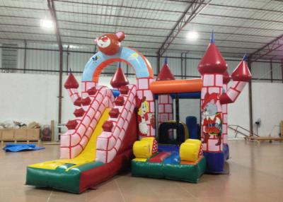China Classic brown bear inflatable castle bouncy house cheap price inflatable jumping castle combo for kids under 10 for sale