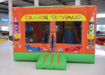 China Lovely crayon inflatable bouncy combo for sale commercial inflatable crayon jumping house with sport games for sale