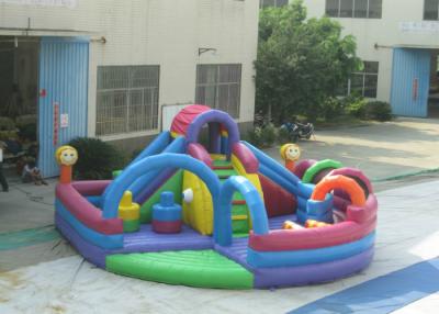 China Outdoor Games Inflatable Fun City 0.55mm Pvc Tarpaulin 10 X 10 X 6m Enviroment - Friendly for sale