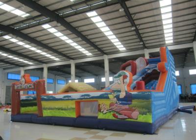 China Colourful Digital Printing Toddler Bounce House , Geological Park Bounce Round Bounce House for sale