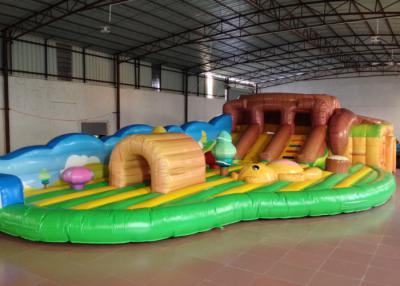 China Adorable Bear Inflatable Fun City Amusement Park Big Farmland For Kindergarten Baby for sale