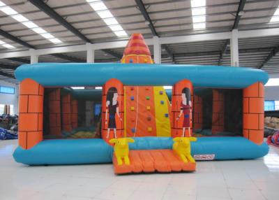 China Outdoor Amusment Park Inflatable Rock Climbing Wall 8 X 8m 0.55mm Pvc Tarpaulin for sale
