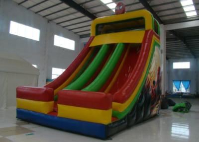 China Spiderman Theme Commercial Inflatable Water Slides 8 X 5 X 7m Enviroment - Friendly for sale