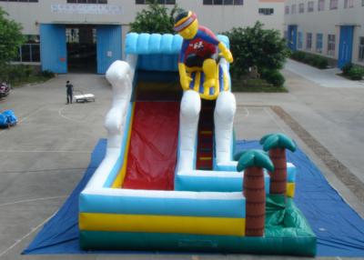 China Surfboard Man Outdoor Inflatable Water Slide , Party Big Blow Up Water Slides for sale