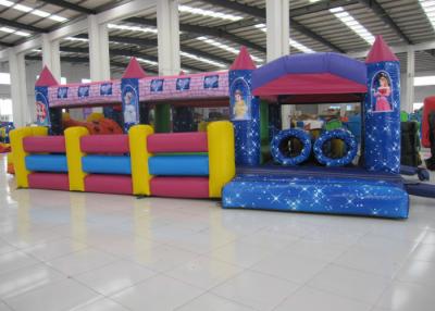 China Commercial Cartoon Inflatable Obstacle Courses Digital Printing 10 X 4m Enviroment - Friendly for sale