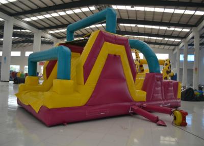 China Juego al aire libre de las carreras de obstáculos inflables comerciales grandes no tóxico seguro de 8 de x 4 de los x 4m en venta