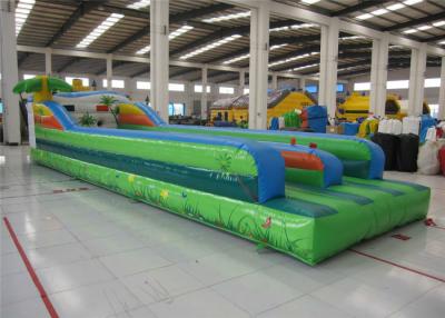 China Attractive Inflatable Bungee Jump / Runway , Kindergarten Baby Bungee Run Bounce House for sale