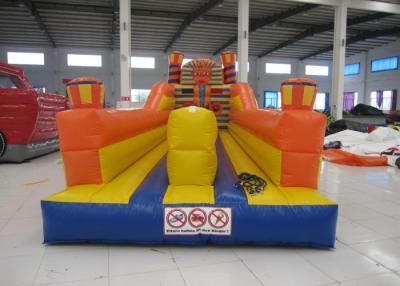 China Adult Inflatable Sports Games 2 Lane Bungee Run Inflatable Bungee Jump 10 X 3 X 3.5m for sale