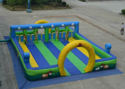 China Inflatable race course sport game colourful Inflatable playing field for children under 12 years old for sale
