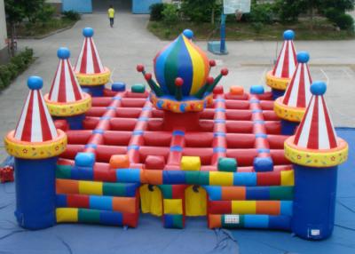 China Jogos infláveis exteriores do esporte do jogo inflável grande colorido do esporte do labirinto do circo para a venda à venda