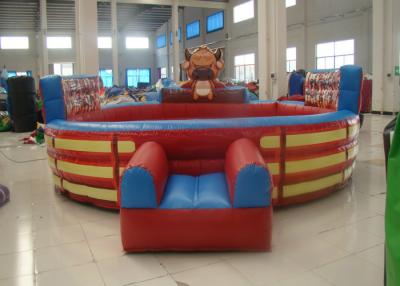 China Attractive Inflatable Rodeo Bull , Funny Theme Inflatable Bull Ride Digital Printing for sale
