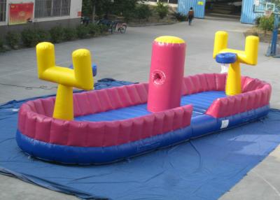 China Campo de jogos inflável colorido da criança, tiro competitivo do basquetebol inflável do campo de jogos 11.2 X 3 X 3 m à venda