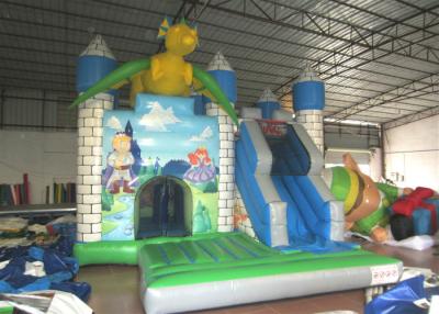 China Dragon Design Inflatable Jump House Commercial Grade Digital Printing Fireproof for sale