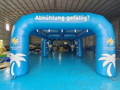 China Wind Resistance  Inflatable Misting Tent Outdoor Events Cooling Misting Stations Portable With Water Jet Pressure Pump for sale