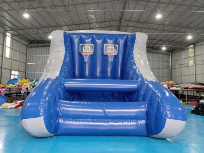 中国 Commercial Outdoor Inflatable Basketball Sport Game Double Hoop Inflatable Basketball Toss Sport Game For Kids And Adult 販売のため