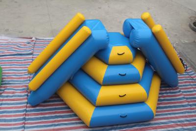 China Fireproof Material Double Inflatable Water Slide Airtight Tower Slide For Park for sale