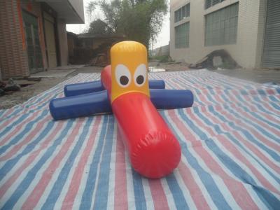 China Custom Inflatable Water Park Floating Clown Obstacles With Logo Printing for sale