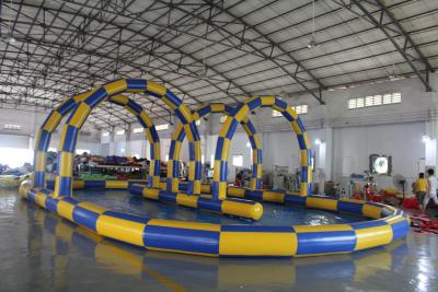 China Big Sealing Material Long Inflatable Race Track For Outdoor Karting Games Interesting inflatable sport games for sale