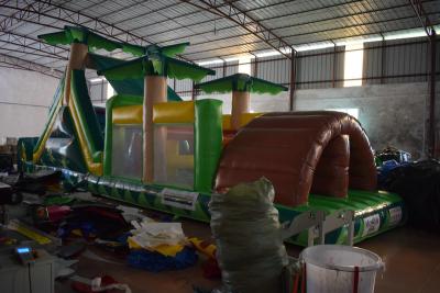 China 0.55mm PVC Inflatable Obstacle Courses For Kids / blow up Palm Tree for sale