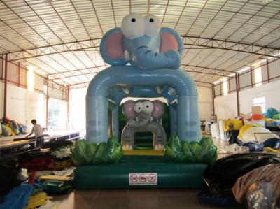 China New Kids Inflatable Bounce House Cute Inflatable Elephants Mini Bouncer For Birthday Party Present for sale