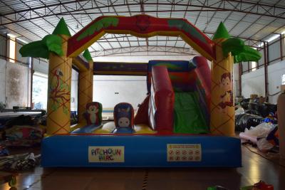 China Jungle inflatable forest animals jump house PVC fabric middle size inflatable animals bouncy on sale for sale