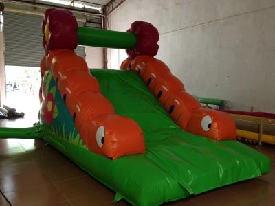 China Small Size Inflatable Caterpillar Dry Slide With Digital Printing Eco - Friendly for sale