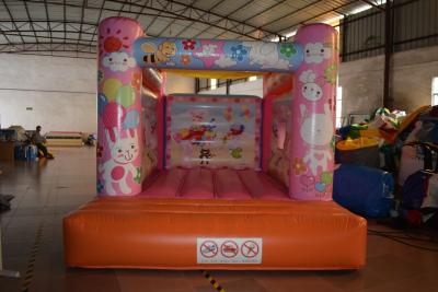 China Cute Rabbit Inflatable Jump House 3x4m / Kids Small Bouncy Castle for sale