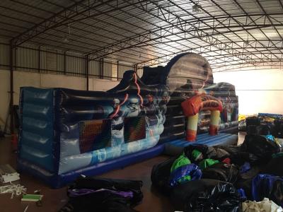 China Casa de salto inflável afiada do quadrado da cidade do divertimento de Star Wars / multiplay inflável do salto à venda
