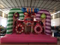 China Casa inflável colorida do salto de Candyland para aniversário de S das crianças ‘ à venda