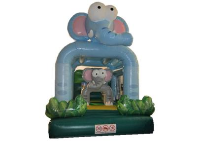 China Cute Elephant Bouncy Inflatable Jump House For Kindergarten / Family Party for sale