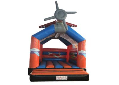 China Airplane cartoon inflatable bouncer / commercial inflatable bouncer house cute helicopter inflatable jumping for sale