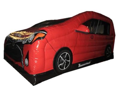 China Salto inflável novo do carro da pintura digital inflável vermelha pequena do leão-de-chácara do carro do PVC para crianças sob 7 anos para o jardim de infância à venda