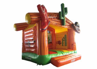 China Wild West Big Bounce House Customized , Digital Painting Huge Bounce House for sale