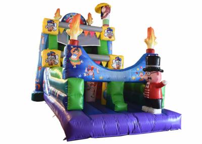 China Commercial Magic Circle Inflatable Dry Slide / Monkey Bounce House for sale