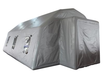 China Airight Inflatable Medical Tent , 0.6mm PVC White Inflatable Tent For Emergency for sale