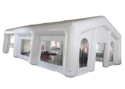 China Airight Inflatable Medical Tent , 0.6mm PVC White Inflatable Tent For Emergency for sale
