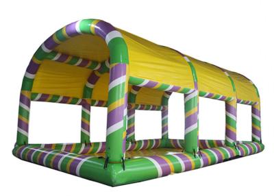China Big Inflatable Swimming Pool With Tent , Airtight  0.6mm PVC Inflatable Pool for sale