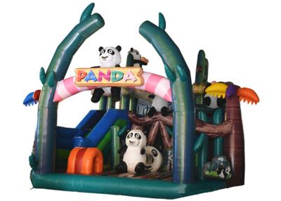 中国 子供のためのかわいく膨脹可能なパンダの楽しみ都市/膨脹可能なパンダの森林楽しみの遊園地 販売のため