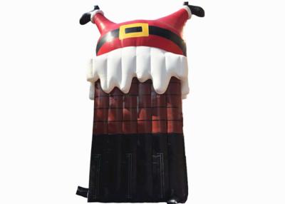 China PVC Inflatable Christmas Decorations Santa Cartoon , Customized Merry Christmas Inflatable Cartoon for sale