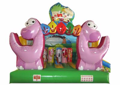 China Inflatable Dinosaur Baby Bouncy Castle , Quadruple Stitching Toddler Jumping Castle for sale